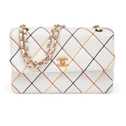 Sold at Auction: LOUIS VUITTON Shoulder bag in white leather