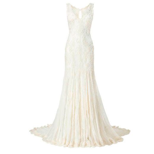 White, Dress, One-piece garment, Pattern, Gown, Wedding dress, Beige, Day dress, Ivory, Fashion design, 