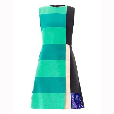 Blue, Sleeve, Green, Dress, Textile, One-piece garment, Teal, Turquoise, Aqua, Pattern, 