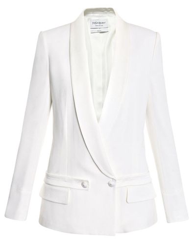 Clothing, Product, Collar, Sleeve, Textile, Coat, Outerwear, White, Blazer, Fashion, 