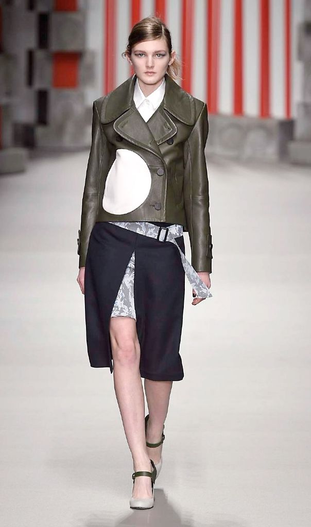 Clothing, Sleeve, Collar, Fashion show, Shoulder, Textile, Joint, Outerwear, Runway, Style, 