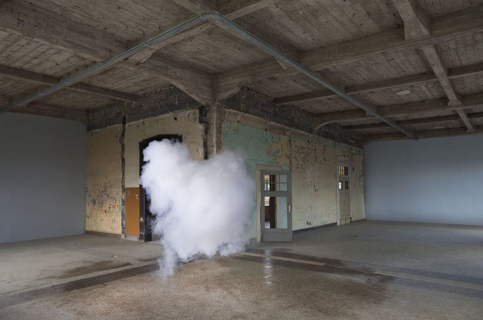 Property, Floor, Ceiling, Wall, Concrete, Pollution, Grey, Hall, Smoke, Gas, 