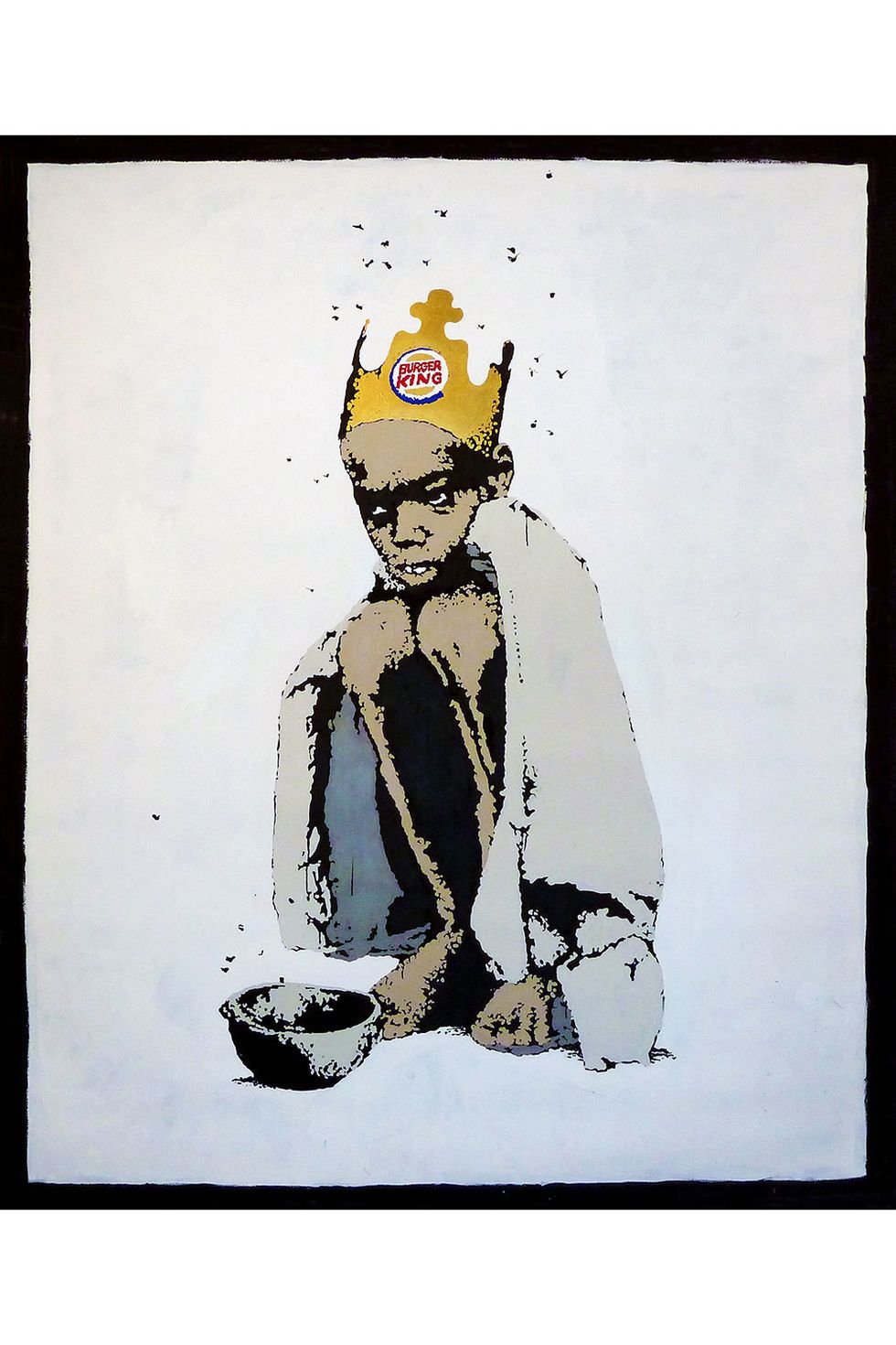 Quadro - Assassino in incognito (Banksy) - 60x40