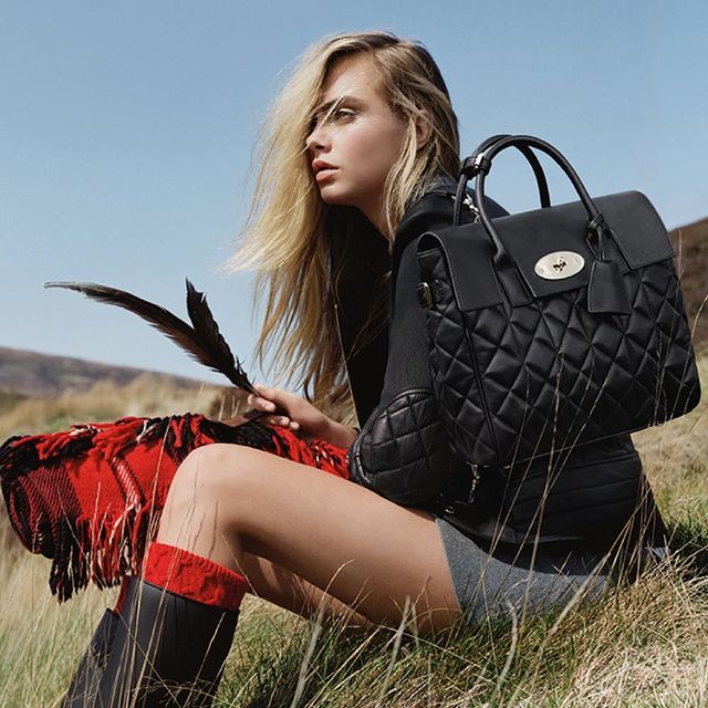 Cara Delevinge's New Mulberry Outing
