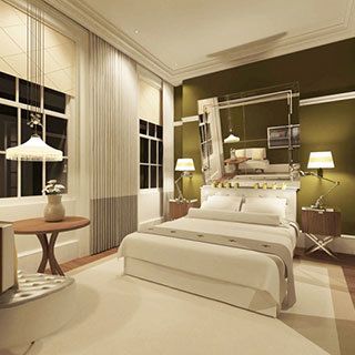 Bed, Room, Interior design, Lighting, Property, Wall, Textile, Bedding, Bedroom, Floor, 