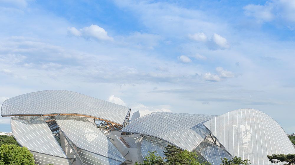 The building of the Louis Vuitton Foundation (Frank Gehry, 2006