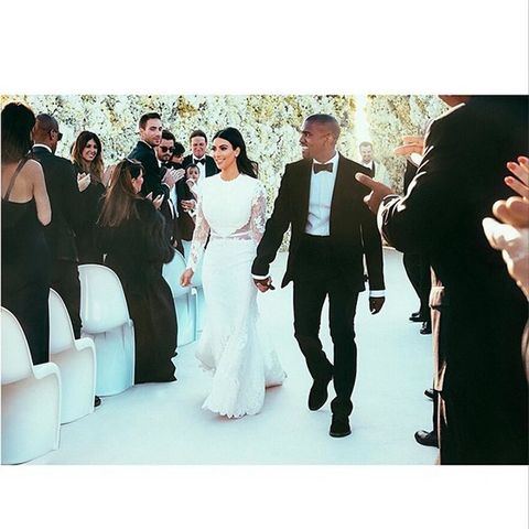 Kim Kardashian weds Kanye West in Givenchy
