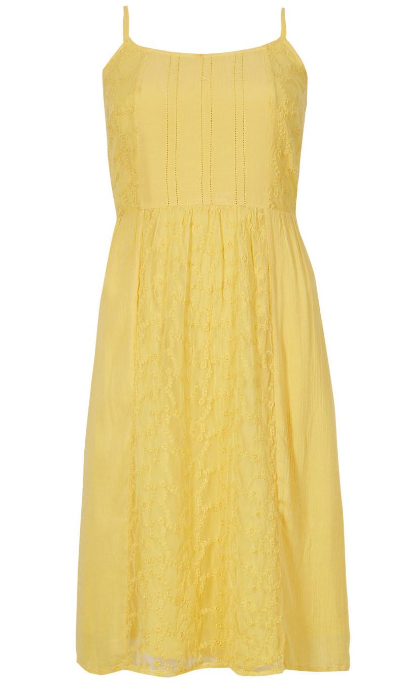 Yellow, Dress, Product, Sleeve, Textile, One-piece garment, Pattern, Day dress, Fashion, Orange, 