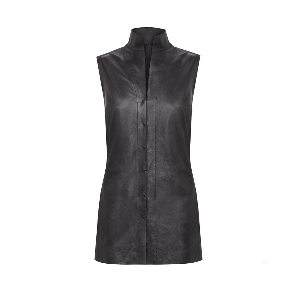 Textile, Jacket, Black, Leather, Natural material, Zipper, Fashion design, Vest, Boot, 