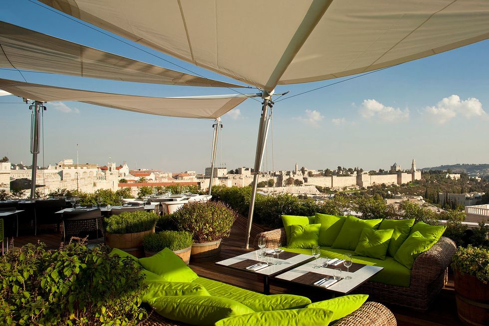 The Rooftop Restaurant: Mamilla Hotel, Jerusalem
