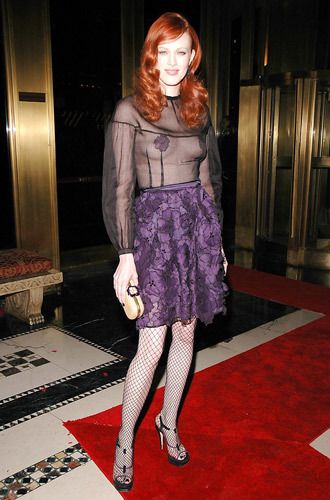 Karen Elson wearing Yves Saint Laurent