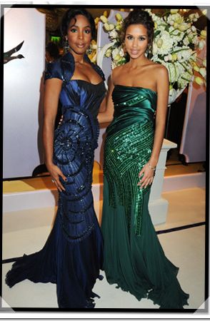 The Elton John AIDS Foundation Winter Ball Kelly Rowland and Natalie Suliman