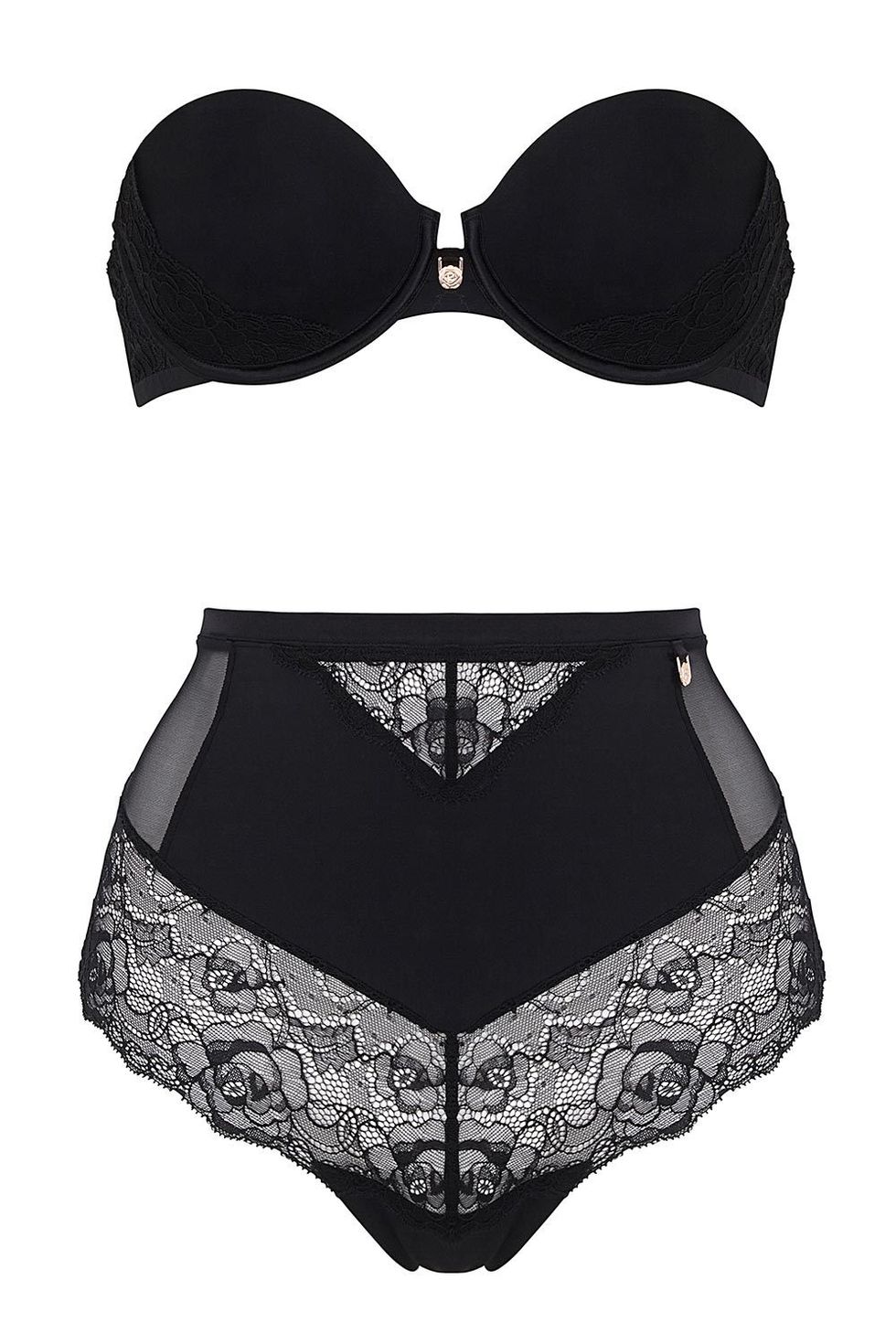 MARKS AND SPENCER Lingerie set from the Boutique Range. Black with