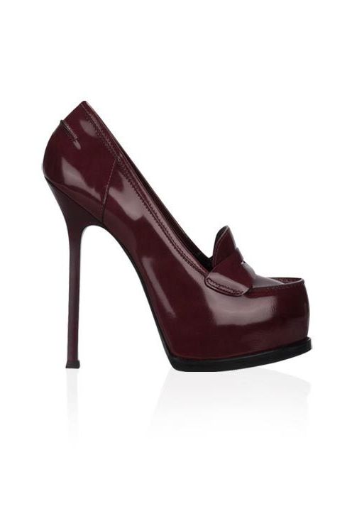 Yves Saint Laurent Patent Leather Square Toe Shoes