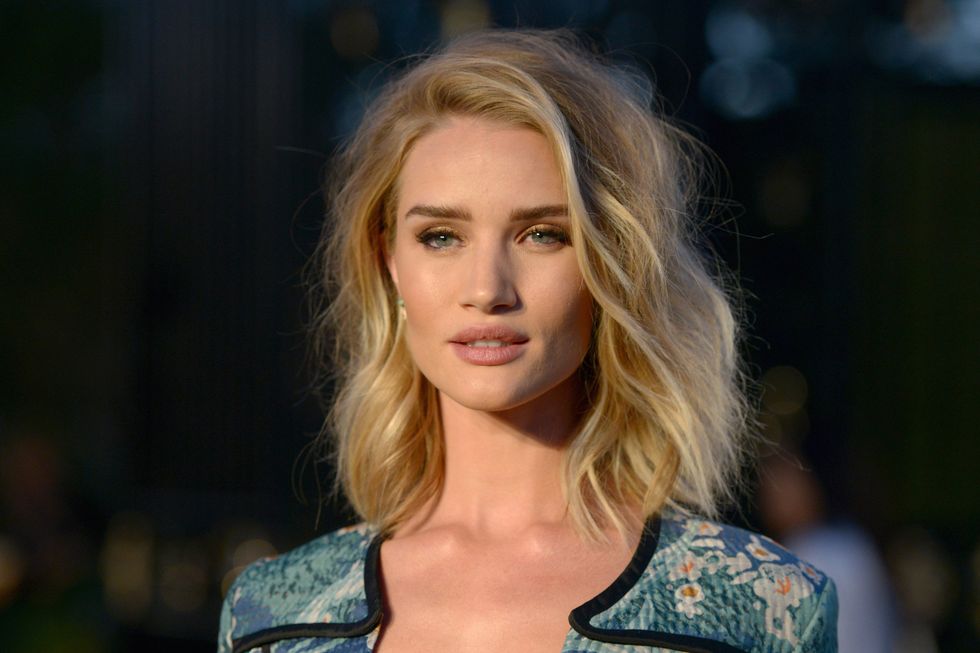 Rosie Huntington Whiteley at the Burberry event in LA