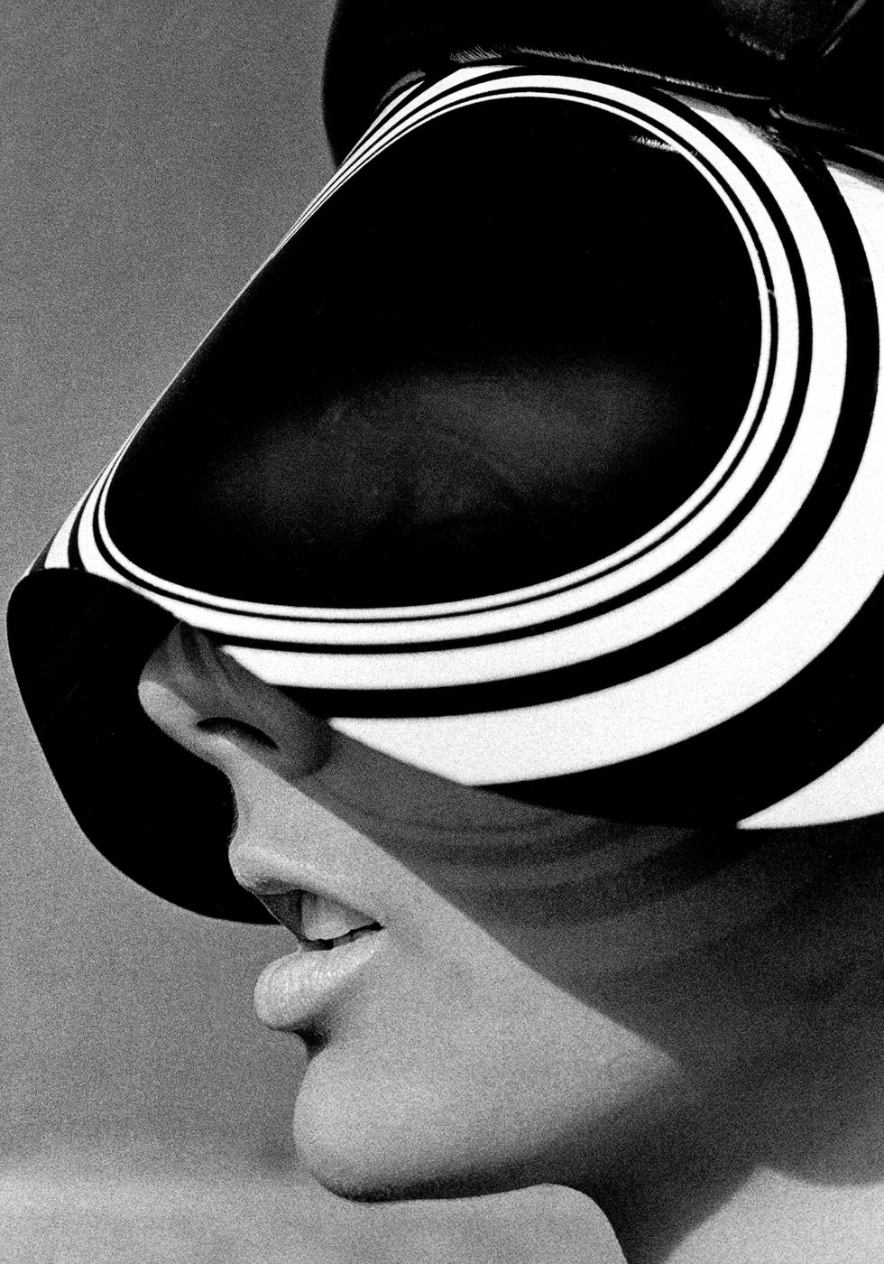 Tilly Tizzani with Acetate Visor, New York, 1966