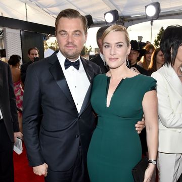 Leonardo DiCaprio and Kate Winslet at the 2016 SAG Awards