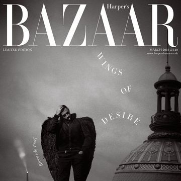 Riccardo Tisci for Givenchy on the Harper's Bazaar March issue limited-edition cover