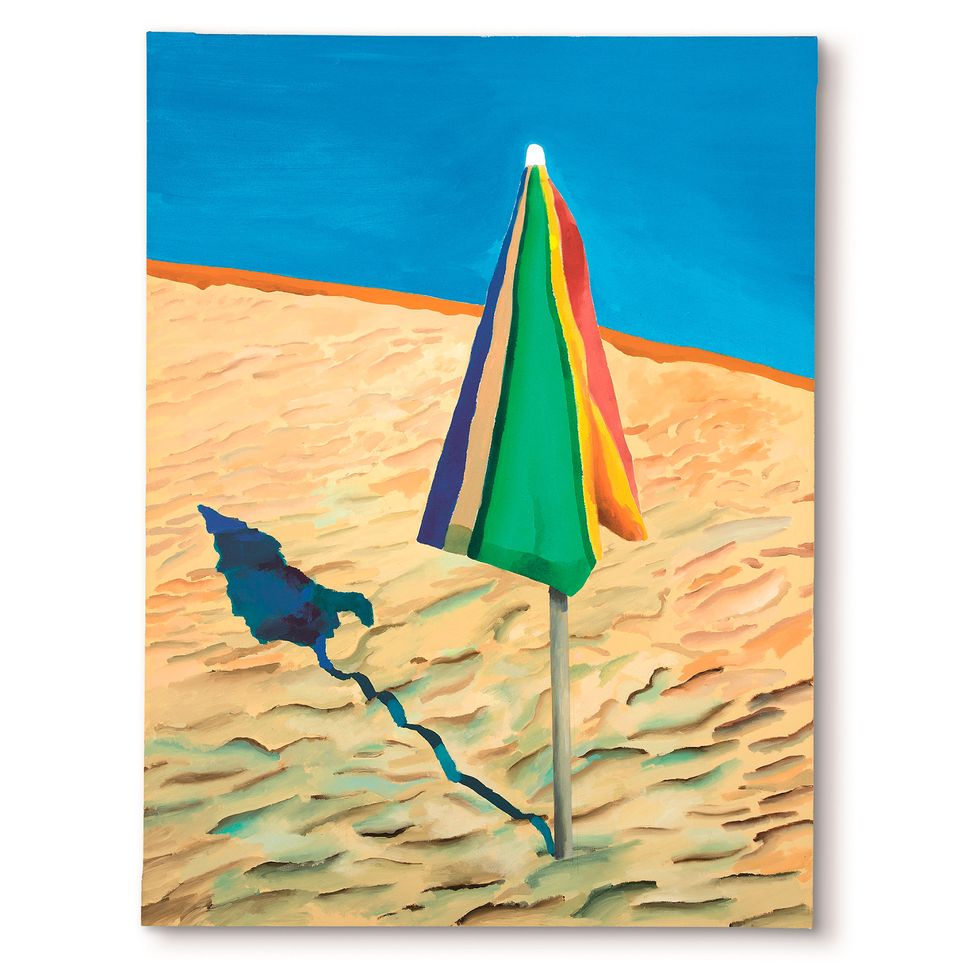 'Beach Umbrella' by David Hockney (1971)
