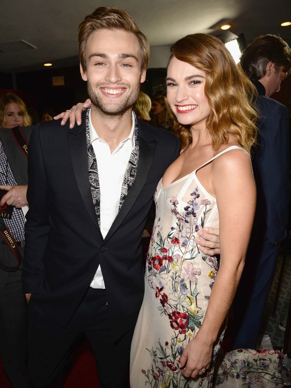 Lily James and Douglas Booth