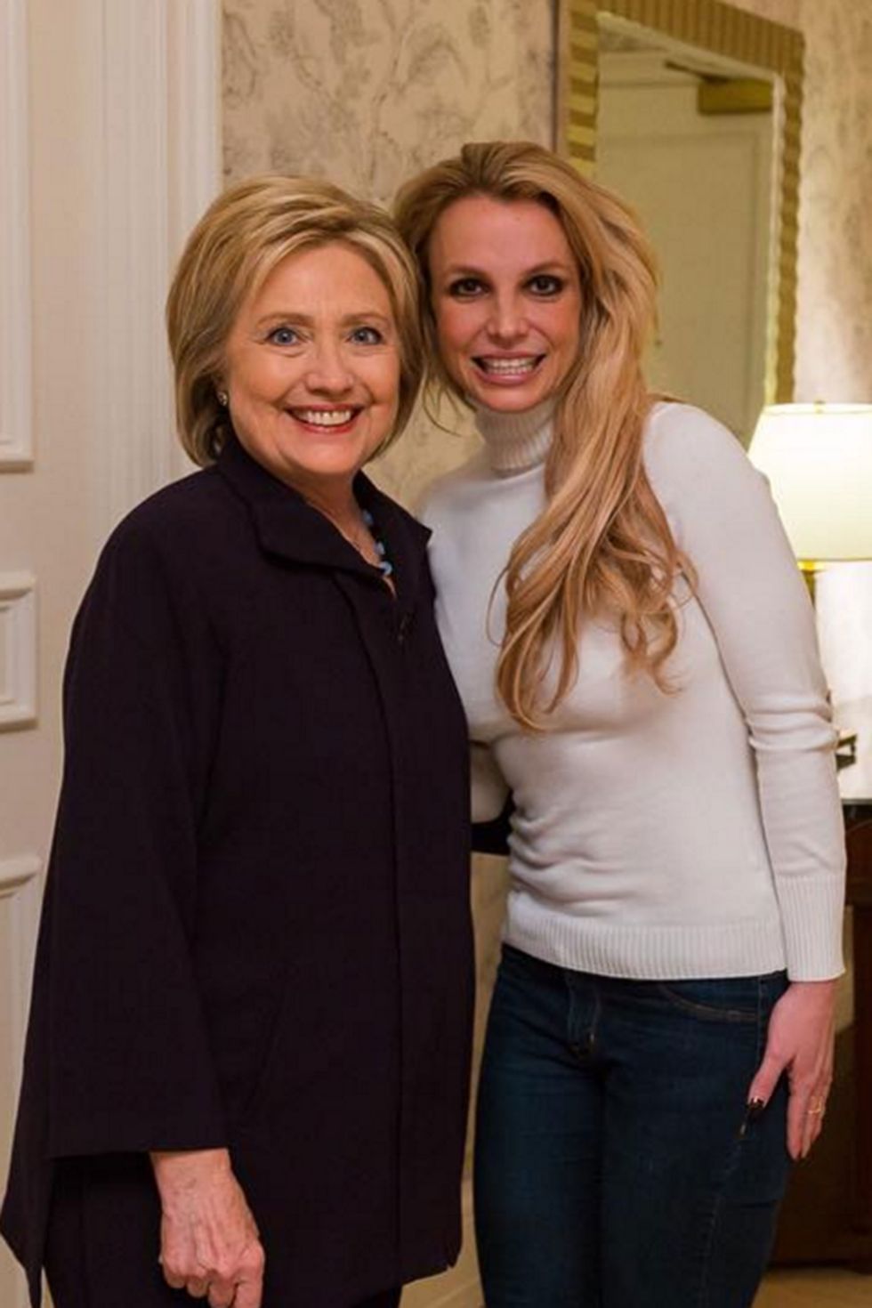 Britney Spears and Hillary Clinton in Las Vegas