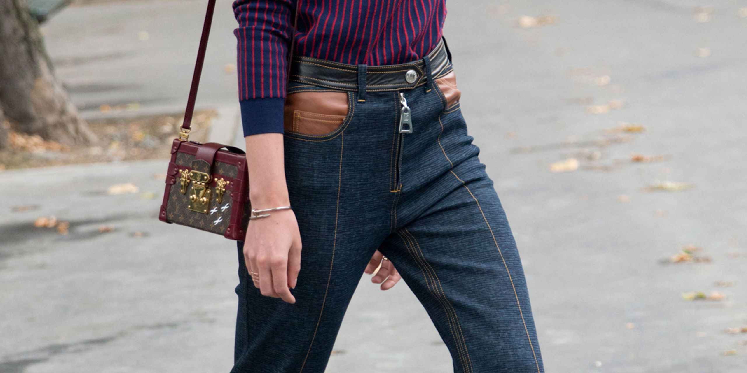 maroon high waisted jeans