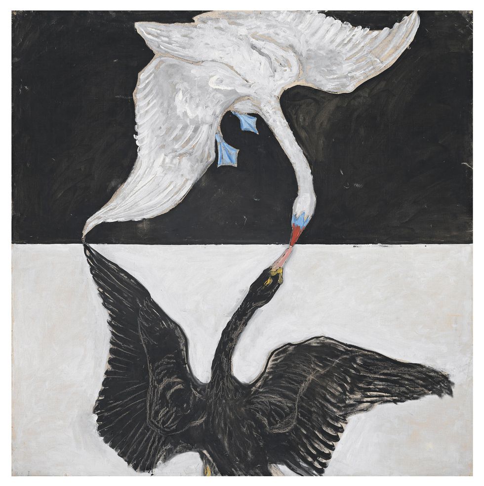 'The Swan, No 1' by Hilma af Klint (1914–15), oil on canvas