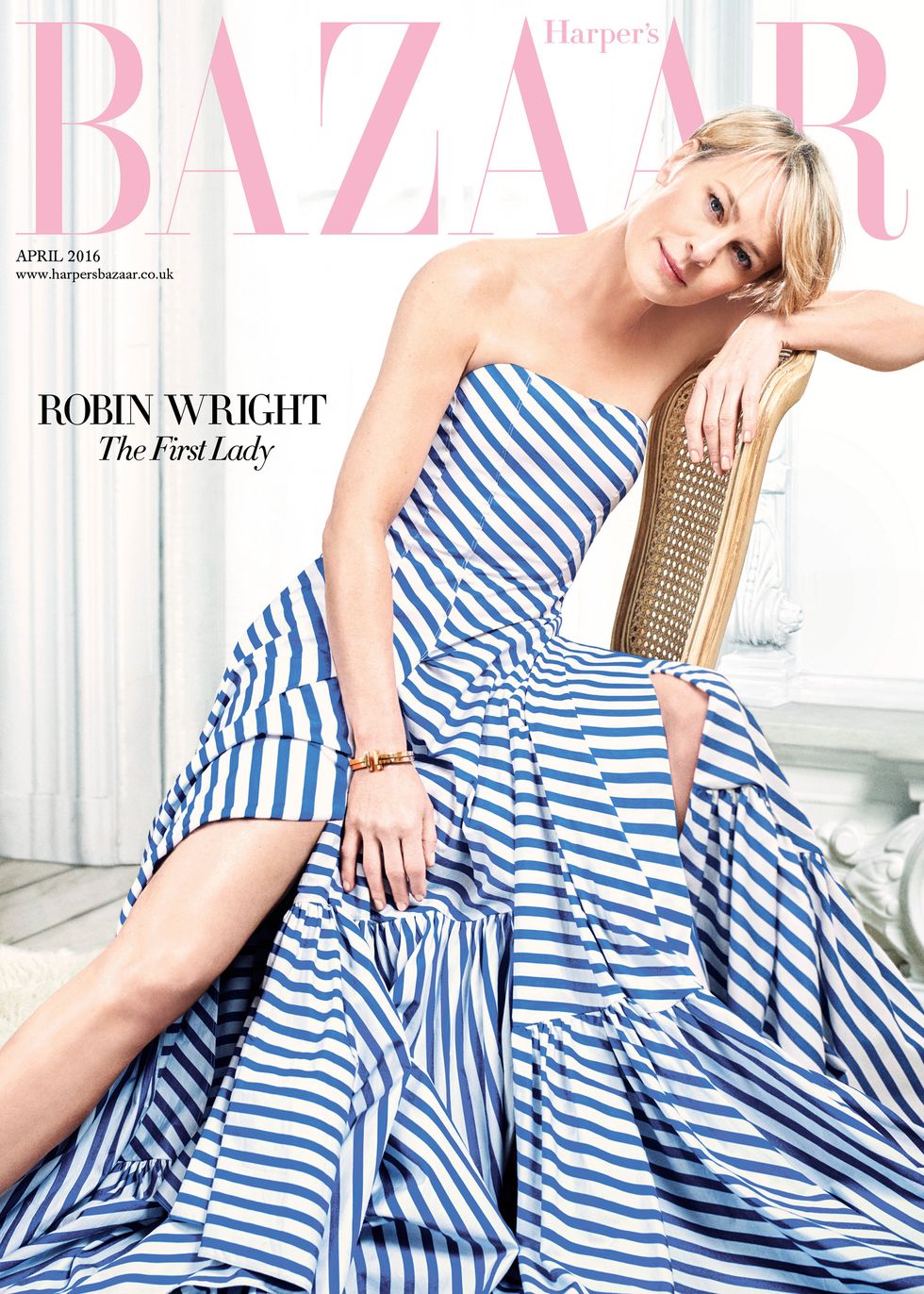 Robin Wright April 2016 issue cover Harper's Bazaar  - subscribers' edition