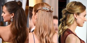 Half-up half-down hairstyles at the Oscars 2016