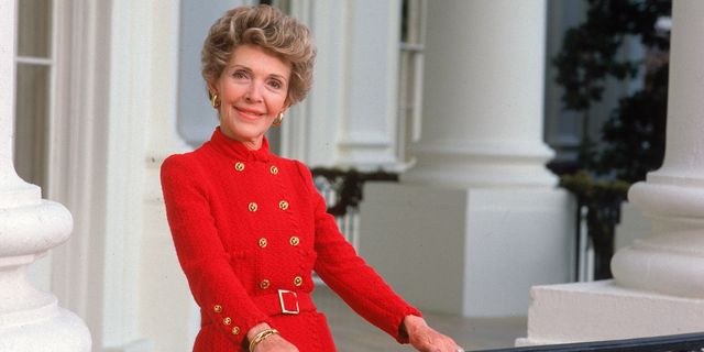 Nancy Reagan at the White House in 1985