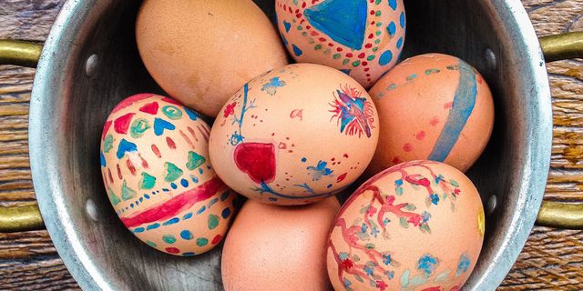 painted eggs at blanchette
