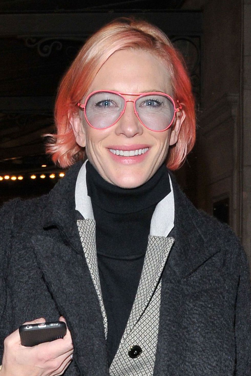 Cate Blanchett with pink hair