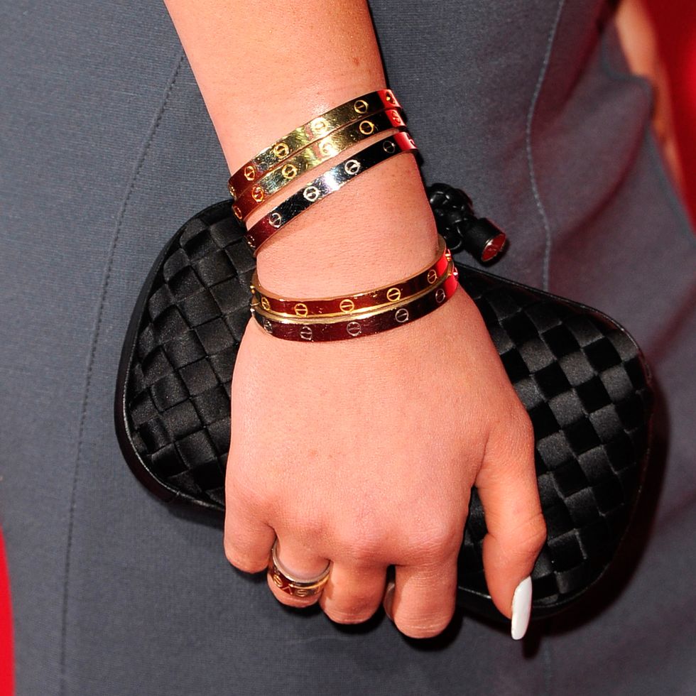 cartier nail bracelet celebrity