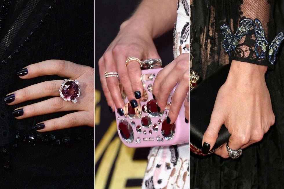 Three's a trend: Dark nails