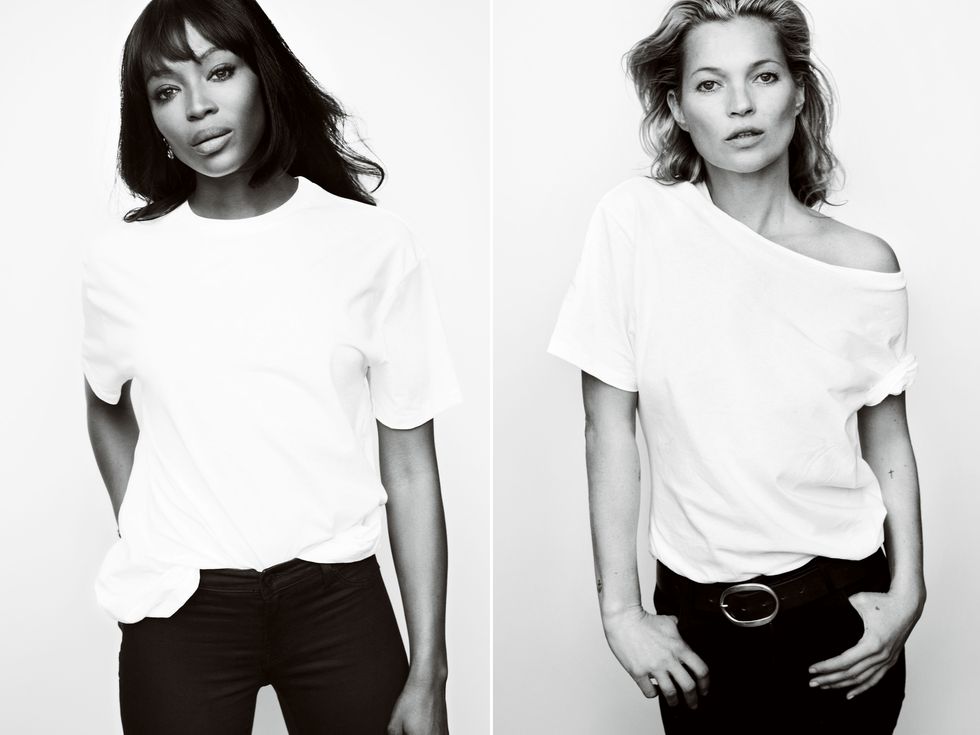 Kate Moss and Naomi Campbell for Fashion Targets Breast Cancer
