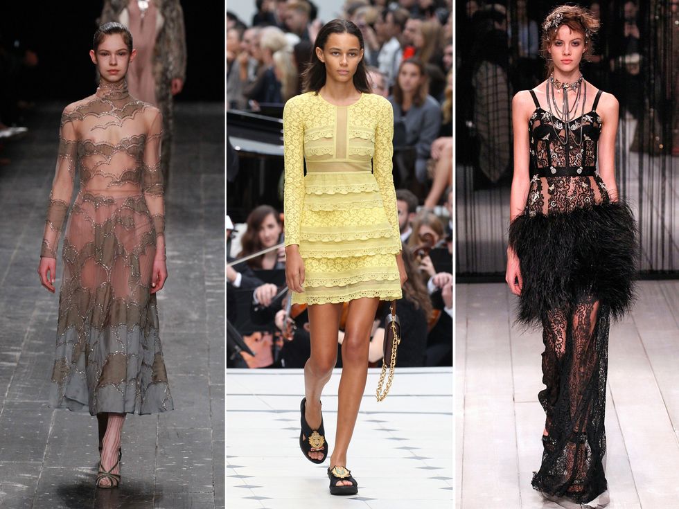 Lace made by Sophie Hallette on the catwalks of Valentino, Burberry and McQueen