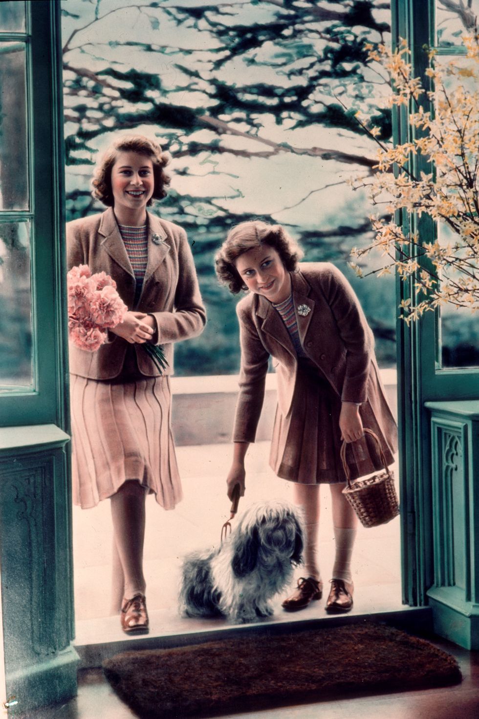 Princess Elizabeth and her sister in 1942