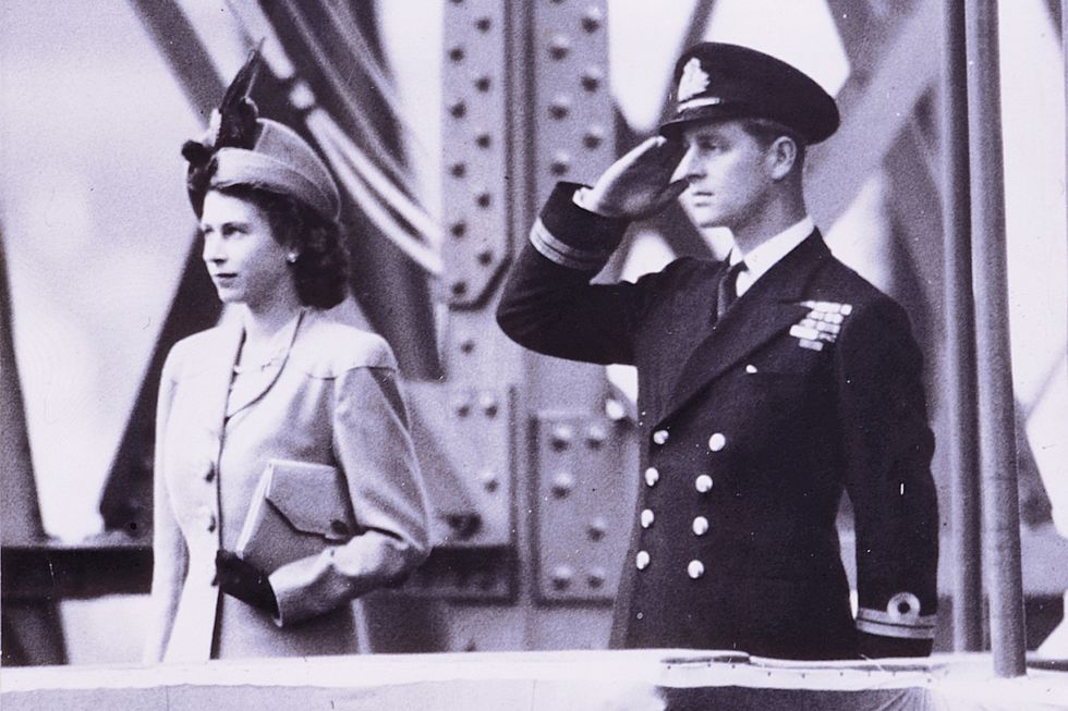 Princess Elizabeth launches the Caronia in 1947 at the age of 21