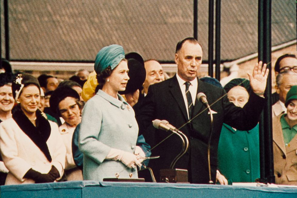 The Queen launches the Queen Elizabeth 2 in 1967 to an audience of more than 30,000 people
