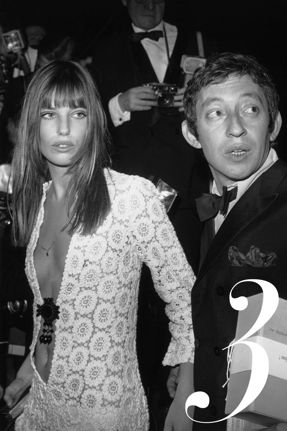 04/25/1969. Serge GAINSBOURG and Jane BIRKIN arriving at the Artists Union's Gala, Paris.&#xA;Le 25 avril 1969, Serge GAINSBOURG et Jane BIRKIN arrivent au Gala de l'Union des Artistes à Paris.