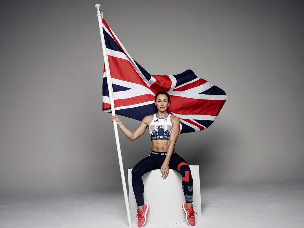 Jessica Ennis in the Team GB kit for Rio 2016
