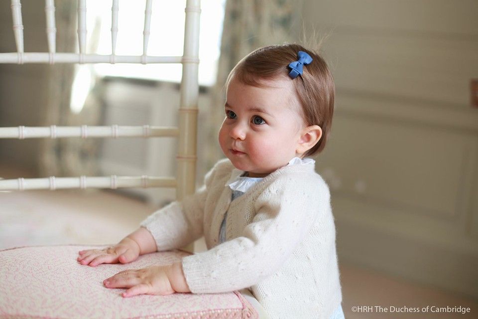 Pictures of Princess Charlotte for her first birthday