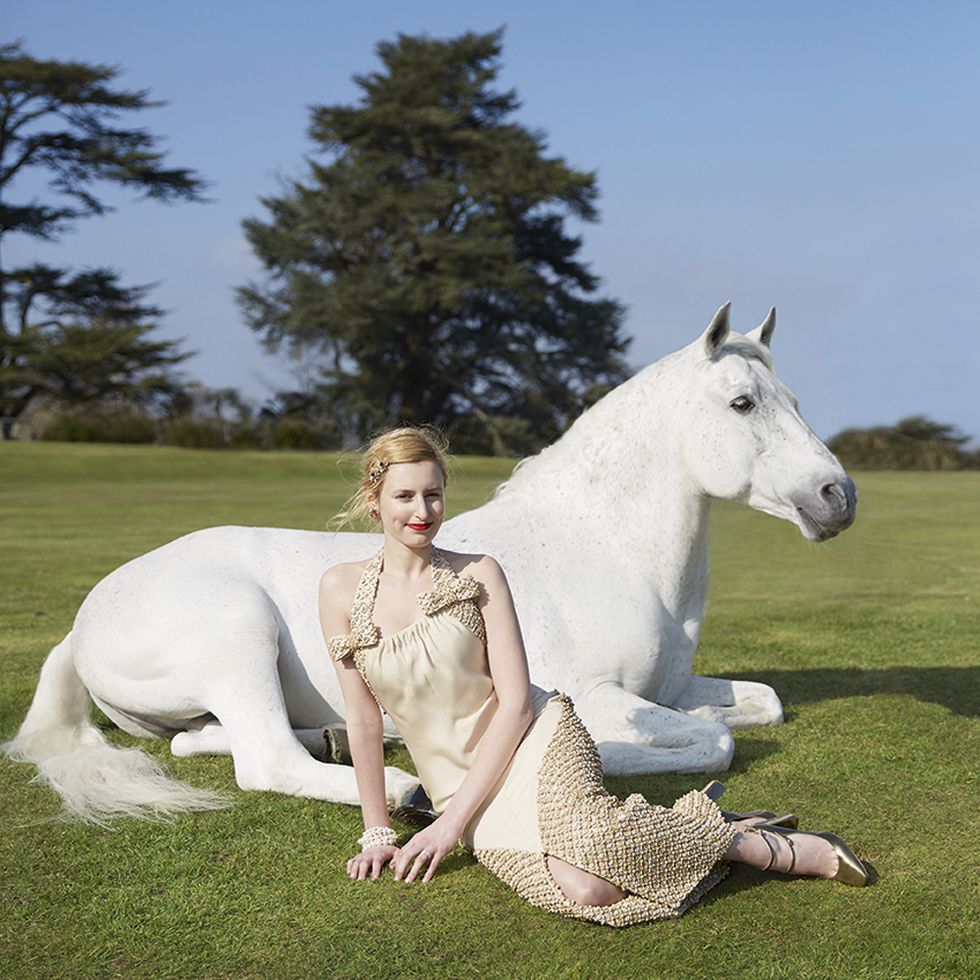 Laura Carmichael and horse
