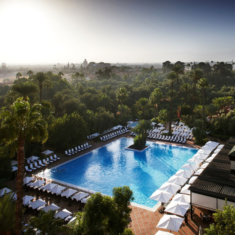 The pool at La Mamounia in Marrakesh