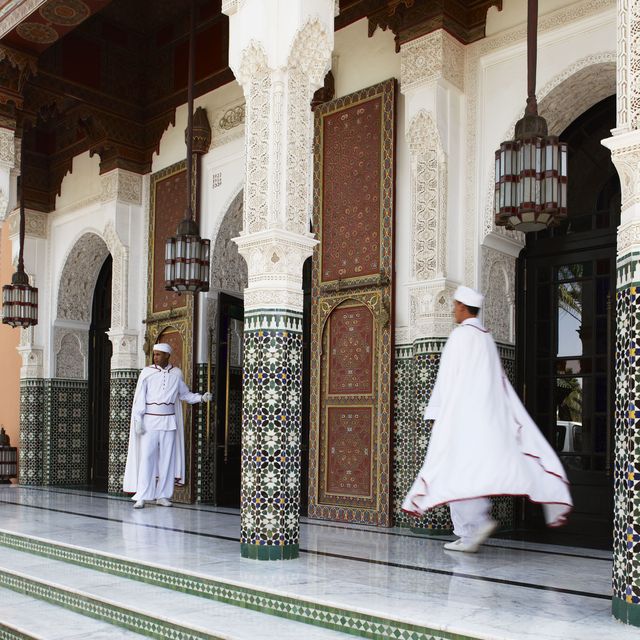 The entrance to La Mamounia in Marrakesh