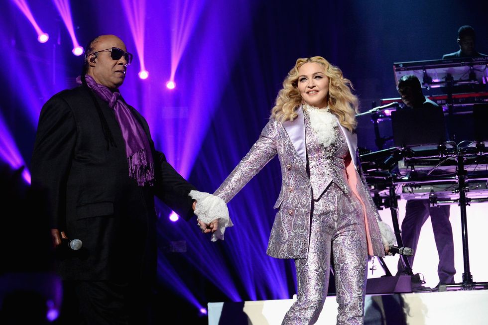 Madonna and Stevie Wonder at the Billboard Music Awards