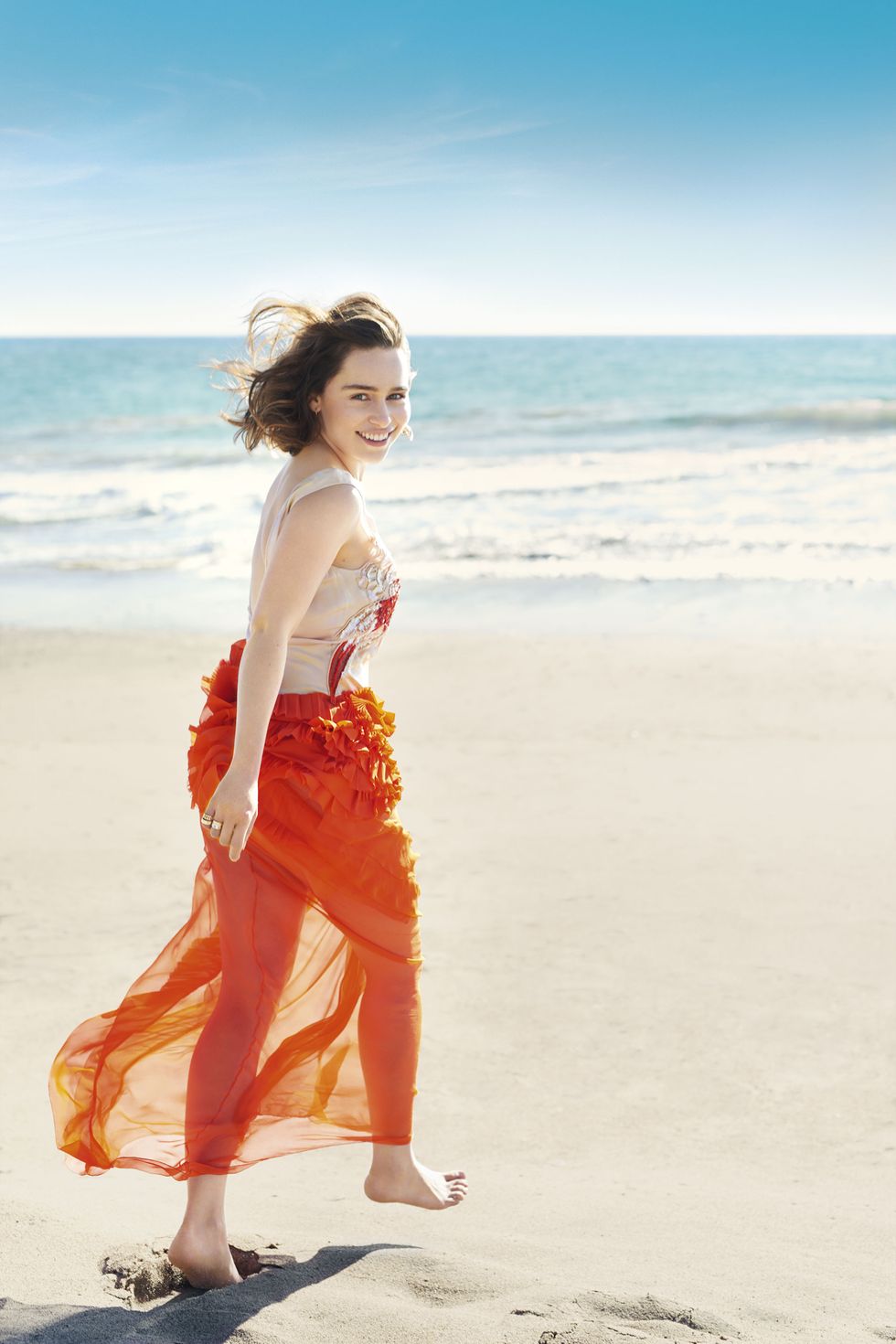 Behind the scenes with Emilia Clarke on her July issue Harper's Bazaar cover shoot