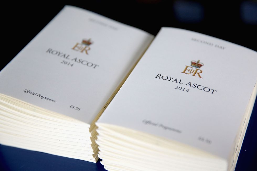 Royal Ascot racing cards