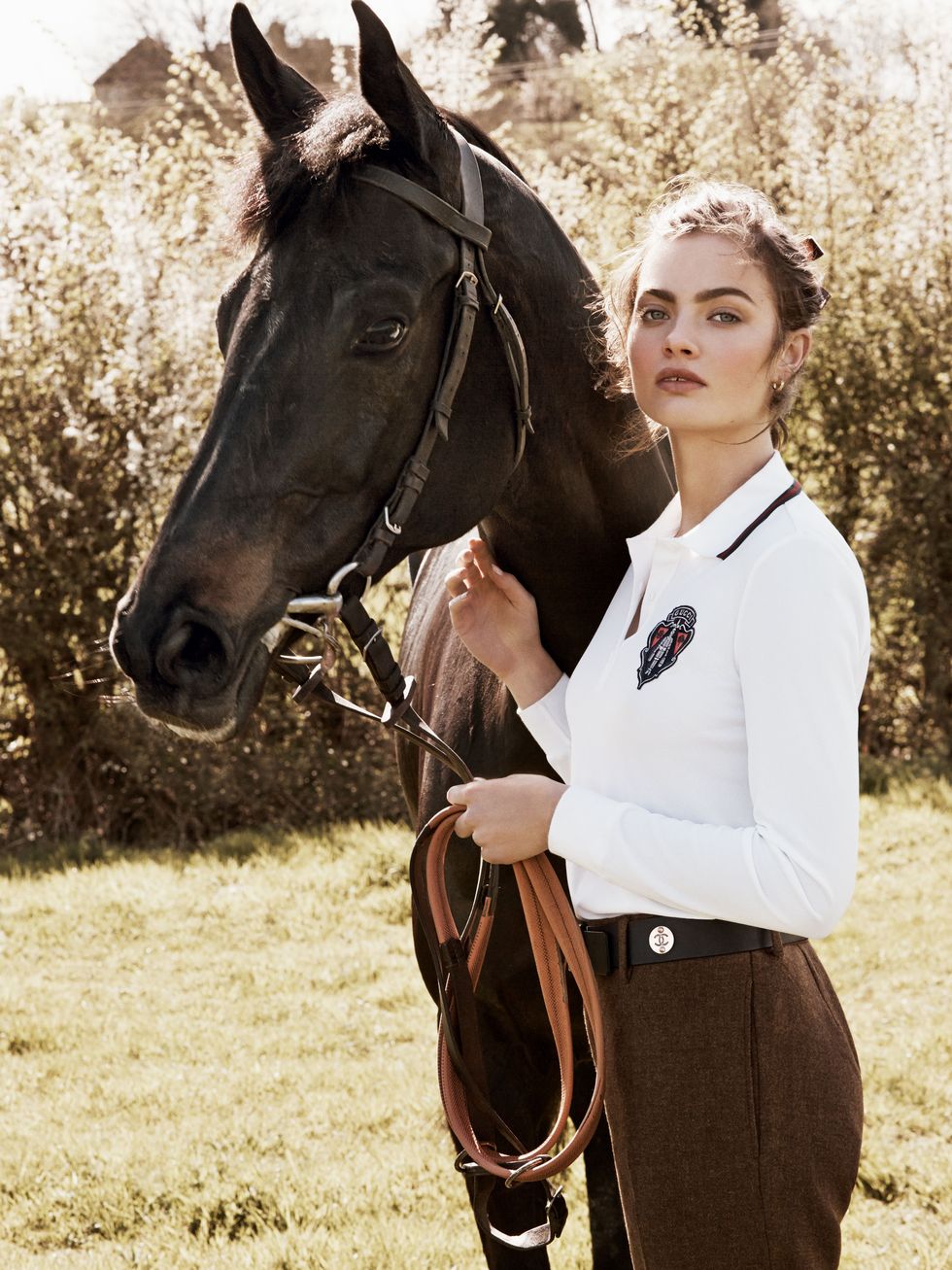 Horse-riding picture from July 2014 issue of Harper's Bazaar