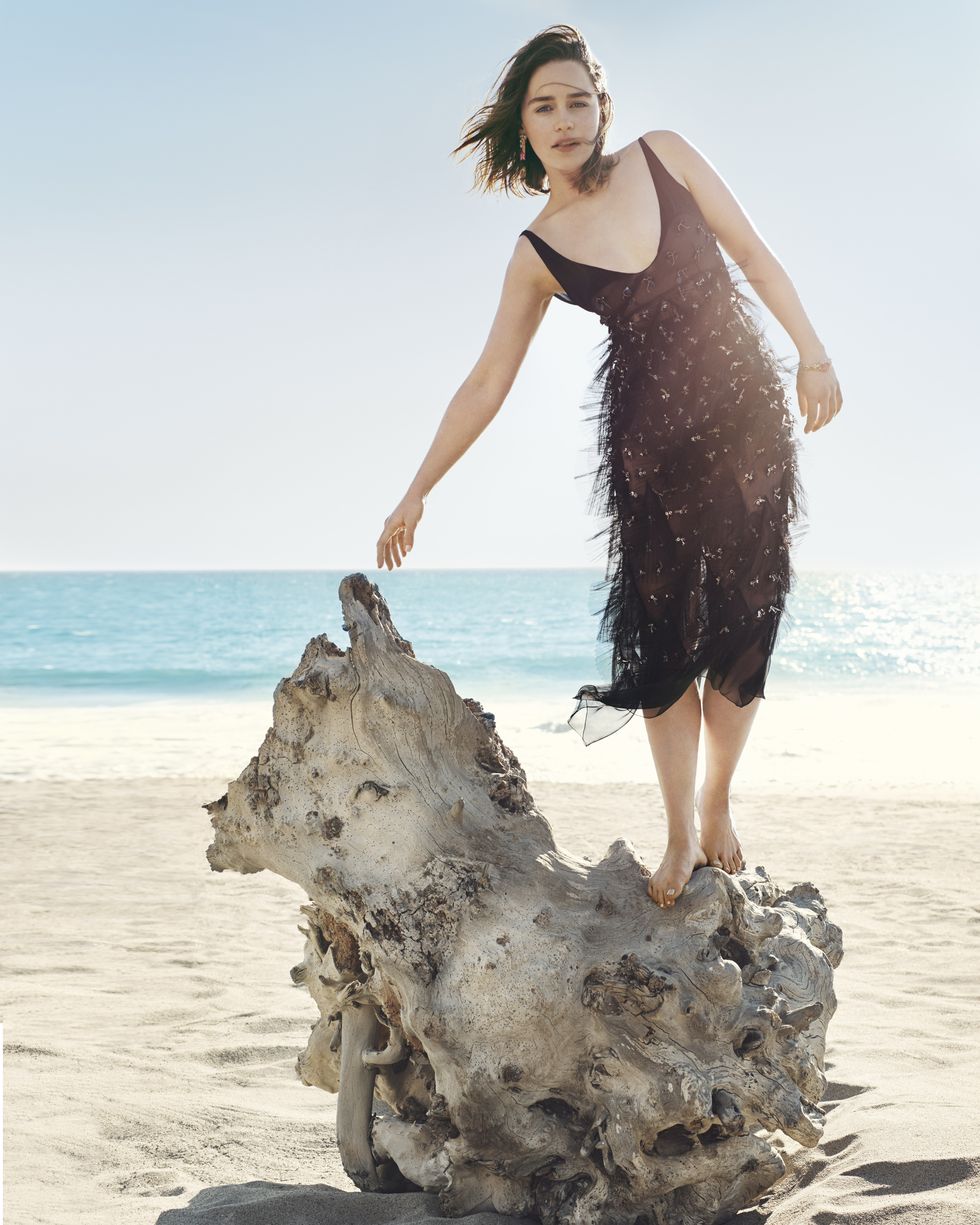 Emilia Clarke in the July issue of Harper's Bazaar